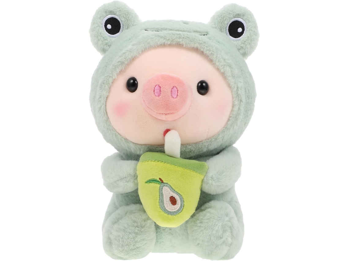 Porquinho De Pelúcia Com Mamadeira, Adorável Para Decoração, Figura