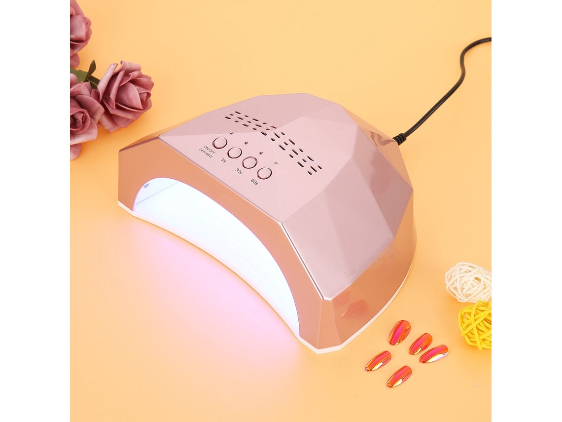 Lâmpada De Unhas De 48w (48w Sensoriamento Inteligente Ouro Rosa) + Eoocoo