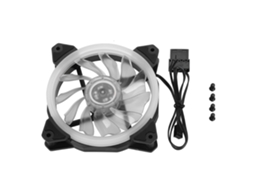 Fan-rs21 12v Cc 120mm Cooler De Gabinete Led Com Interface 4pin 3pin Transparente
