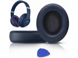 Lurelia Almofadas Auriculares Para Auscultadores Beats Studio 2 E Studio 3 (com E Sem Fios), Azul Marinho, Em Espuma De Memória, Azul