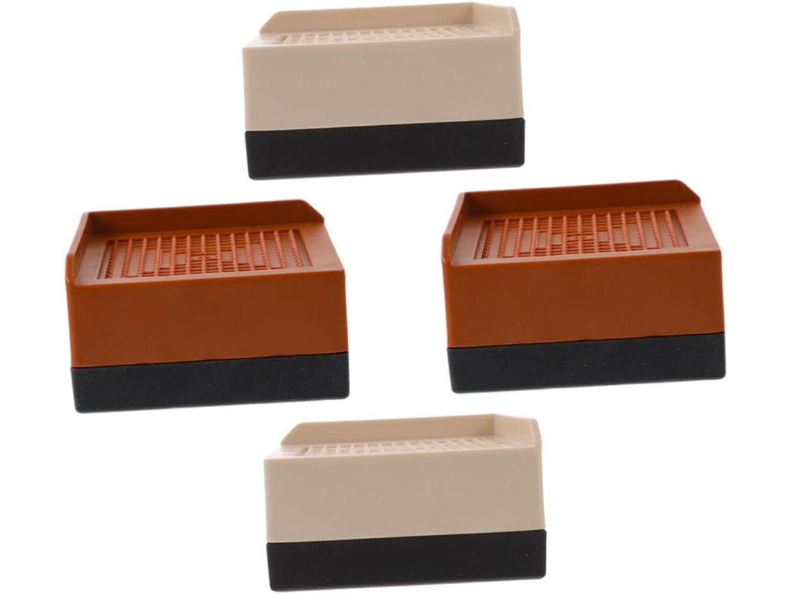 Shineofi Conjunto De 4-elevadores Móveis Resistentes Antiderrapantes Para Camas, Mesas, Sofás, Armários E Mais