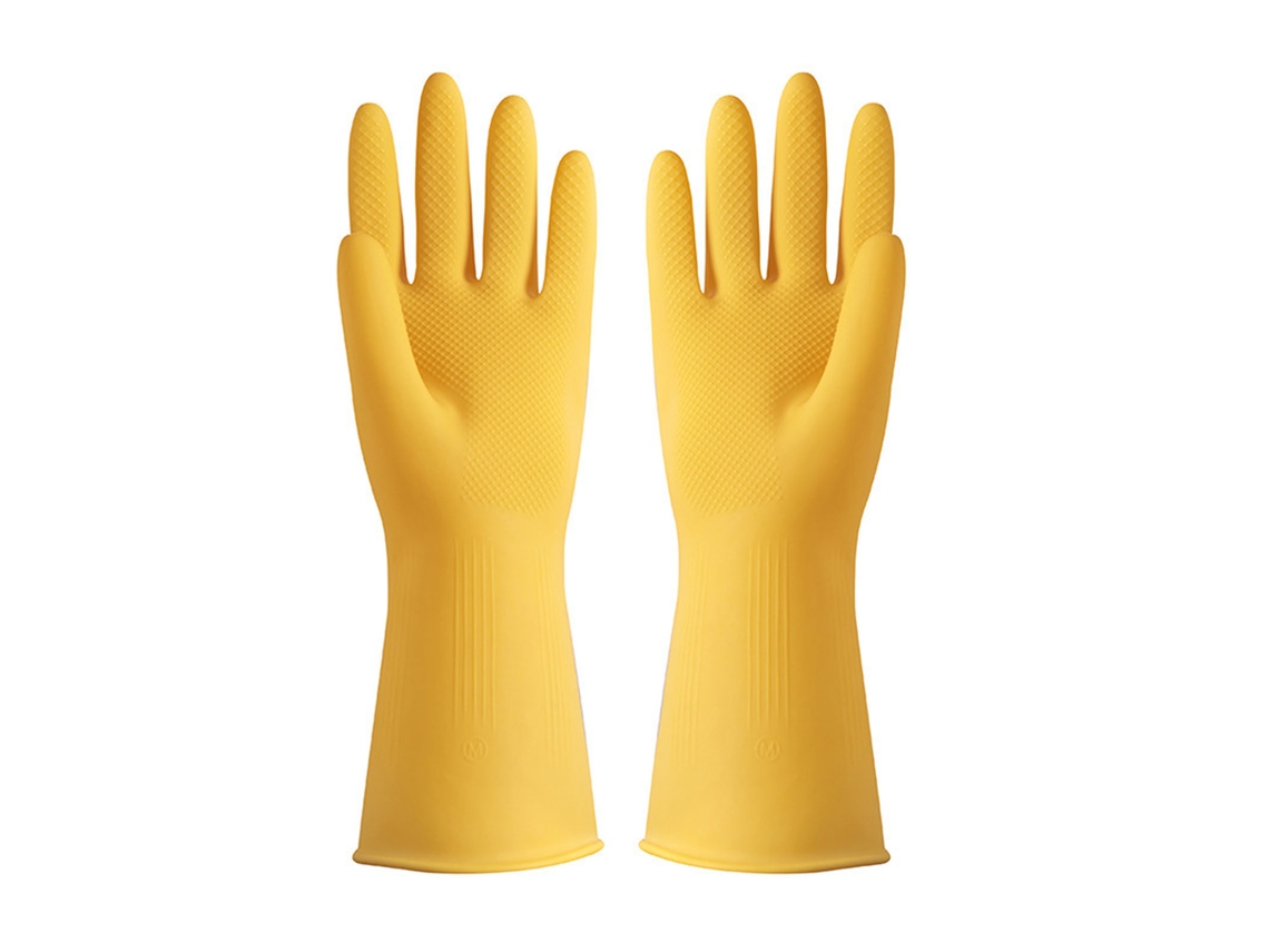 Luvas domésticas finais impermeáveis antiderrapantes de látex Oxford para lavar louça limpeza M S/MARCA