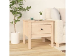 Vidaxl Mesa De Apoio 50x50x49 Cm Pinho Maciço