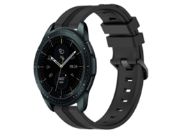 Pulseira De Silicone Listrada Côncava Para Samsung Galaxy Watch 42mm 20mm