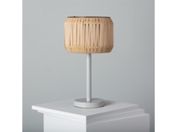 Candeeiro De Mesa De Exterior Solar Led Em Rattan Nygala Natural