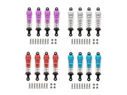 4pcs Amortecedor De Liga De Alumínio Para Carro Rc Wltoys 1/14 144001 Peças De Upgrade Acessórios