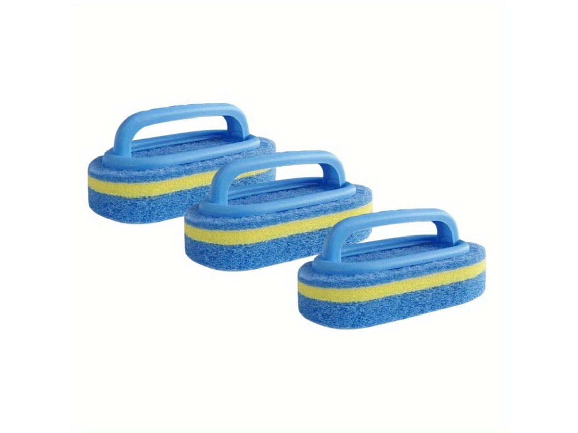 3 Unidades de Escova de Esponja AQUAFORGE para Piscina para Paredes Fundo Degraus e Azulejos