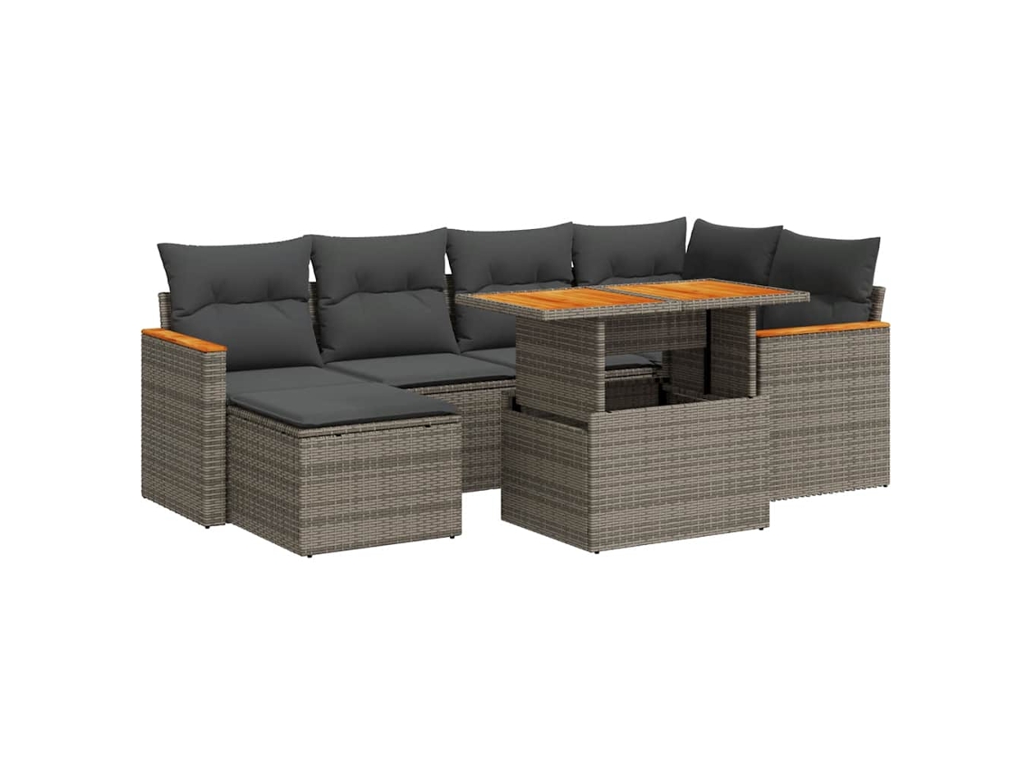 Garden Sofa Set, Garden Sofa Sets Vidaxl Cinzeto Rattan / Vime (n/a)