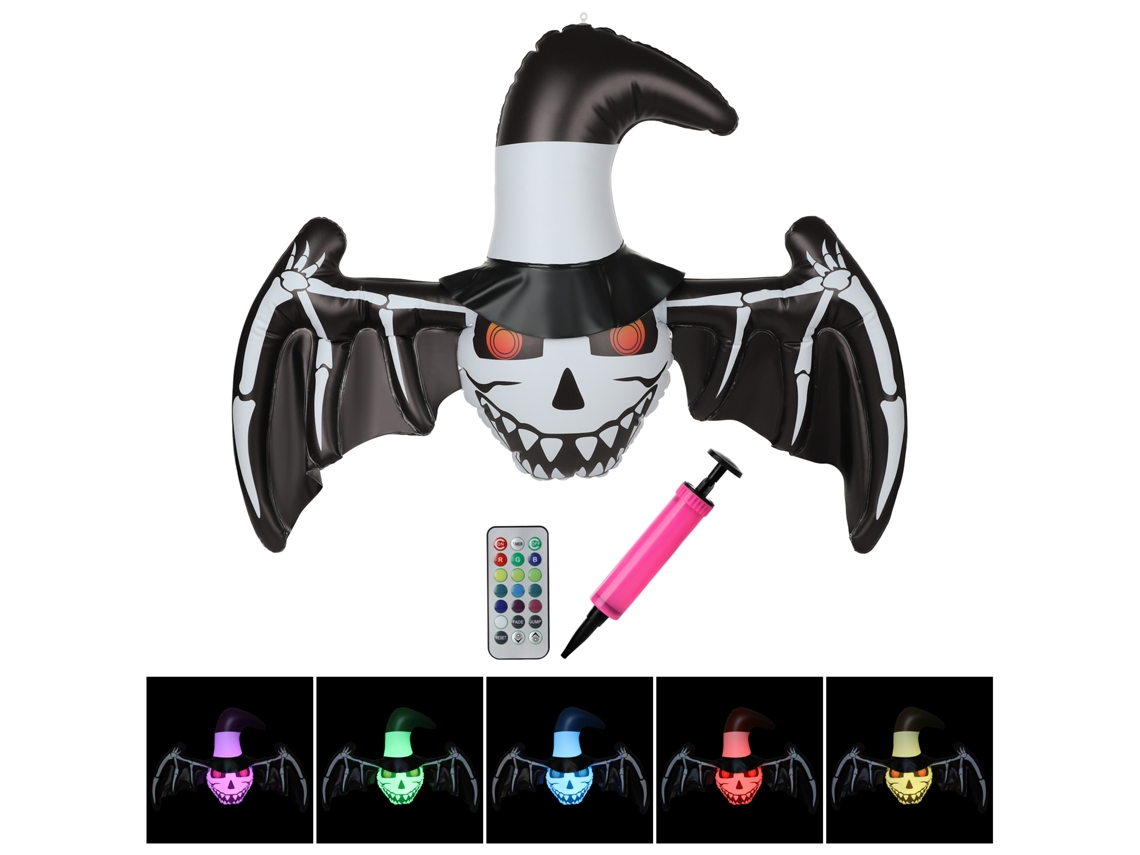 Decoração Inflável Halloween Com Luz Jardim Fácil Instalação