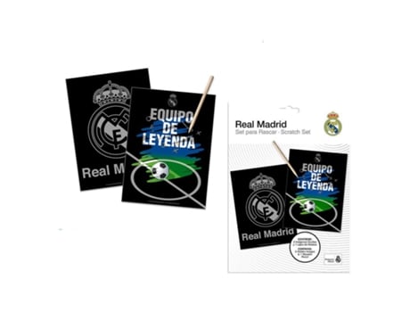 Kids Euroswan Set Papelería Scratch Art Real Madrid Rm00022 Kids Euroswanp25