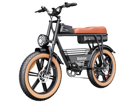 Bicicleta Elétrica Ridstar Cr20 1000w 48v 20ah Pneus Fat Velocidade Máxima 48km/h Autonomia Máxima 70km Freios A Disco Mecânicos Frontais E Traseiros