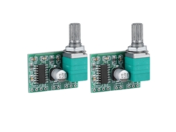2 Peças Módulo Amplificador De Potência Digital 5v Mini Pam8403 Para Áudio Luz Dourada