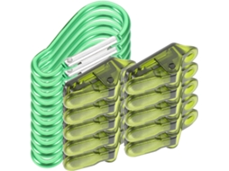Conjunto De 10-presilhas Plástico Para Tenda Com Anéis Em D Alumínio, Design Multifuncional E Durável Para Hastes De