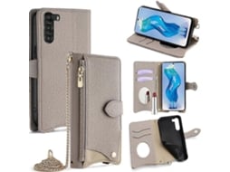 Capa De Celular De Couro Com Estampa De Rabo De Peixe E Corrente Transversal Para Zte Nubia S 5g A403zt