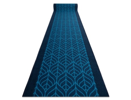 Passadeira Base Antideslizante DYWANY LUSZCZOW Pióra Penas (90 x 170 cm - Azul)