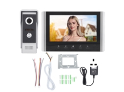 Campainha De Interfone De Vídeo Wifi De 7 Polegadas (qualidade De Imagem Hd 480p, Controle Inteligente Tuya)