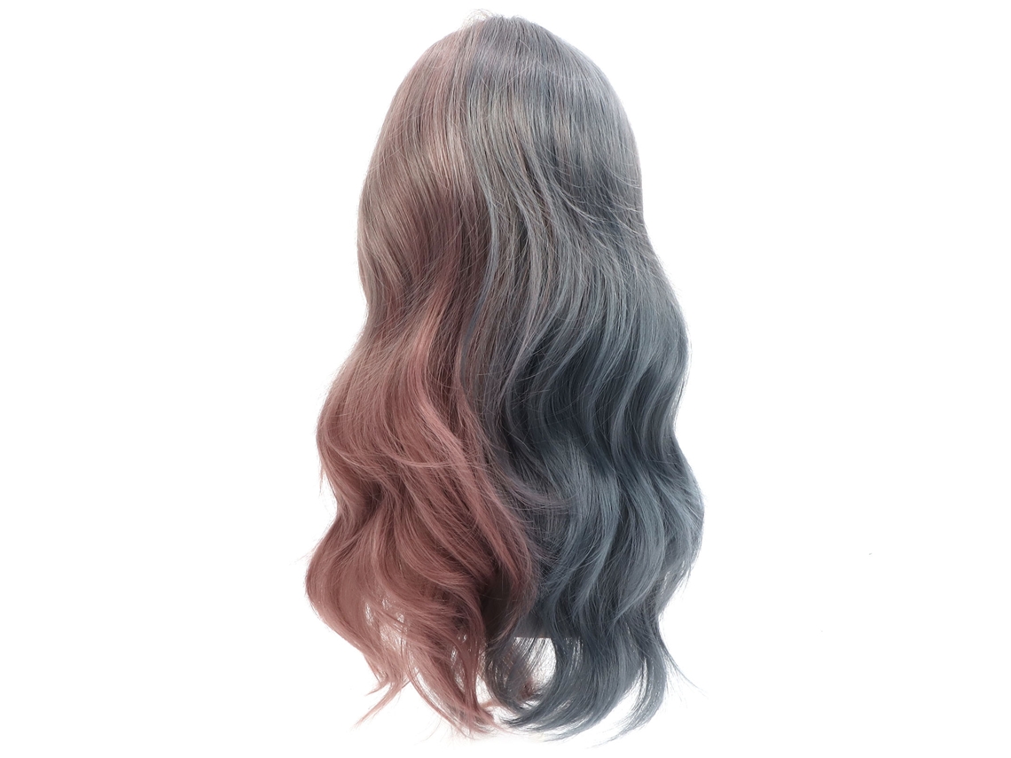 Peruca Cacheada, Ondulada E Volumosa Laxiscreed Para Cosplay Com Franja, Estilo Natural Para Mulheres
