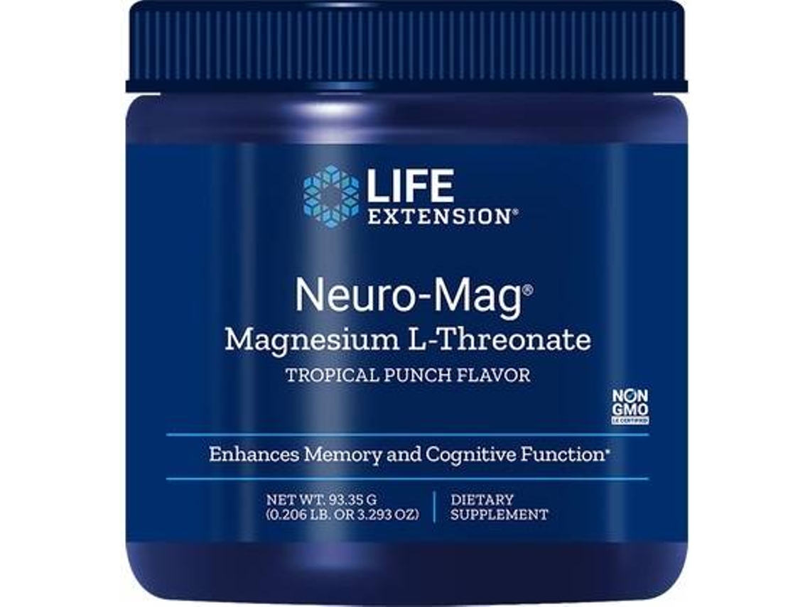 Suplemento Alimentar LIFE EXTENSION L-Treonato De Magnésio Neuro-Magno (93,35 g)