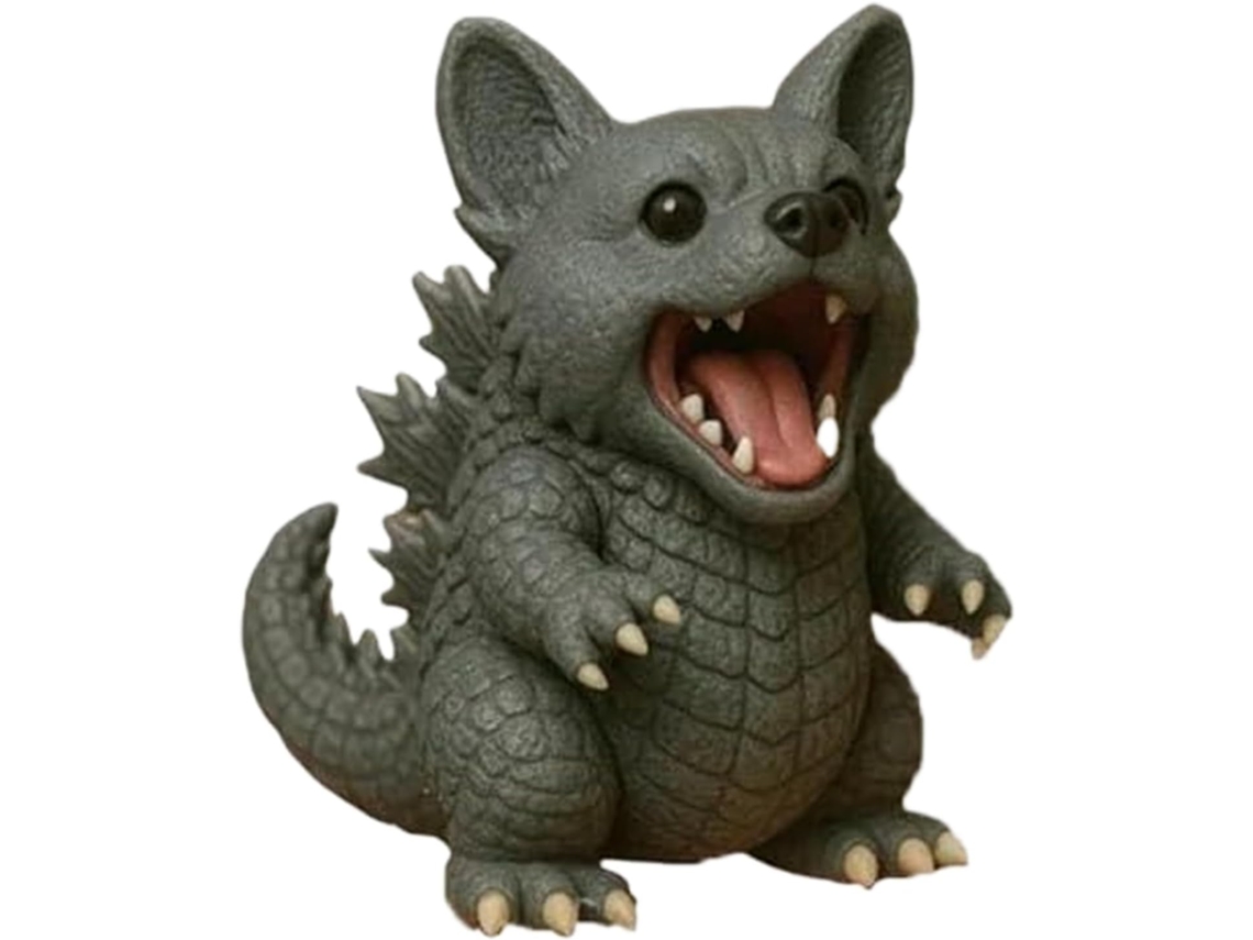 Estatueta de Cachorro Decorativa Animal para Mesa Pequena Escultura Casa Prateleira Lareira VAYOTOY
