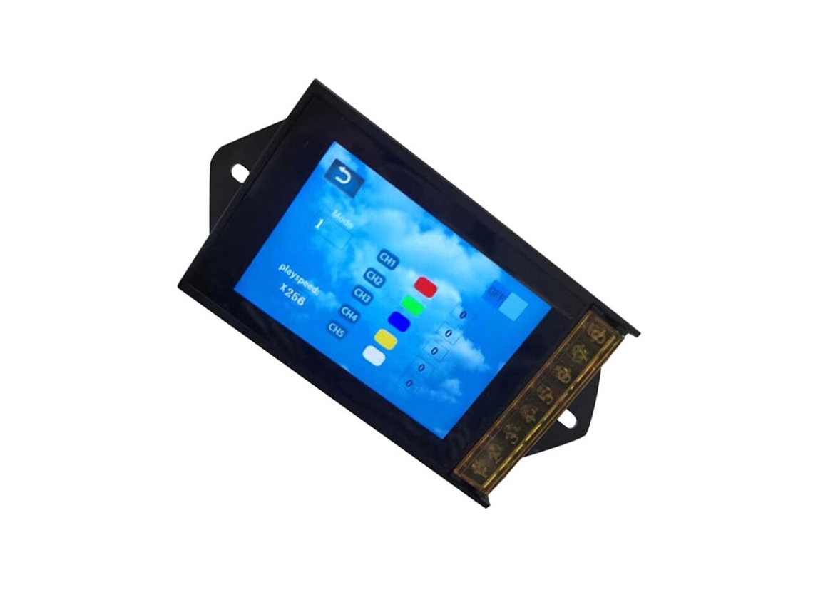 Controlador de Tempo Ajustável com Tela sensível ao toque, 12-24V, saída de 5 canais SUNNY SPACES