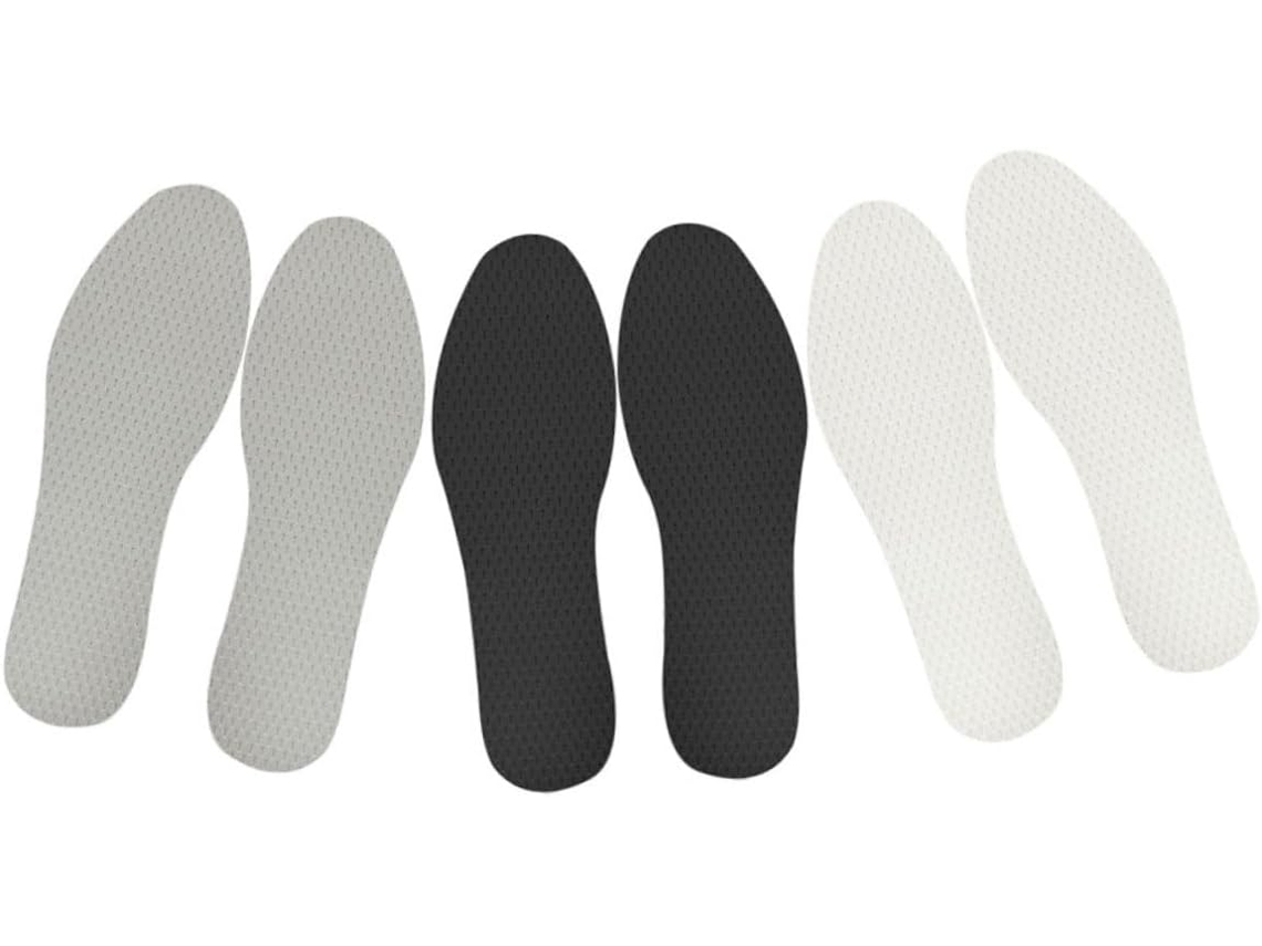 Conjunto De 3-palmilhas Látex Absorventes E Respiráveis, Confortáveis E Tamanho 39-40 Para Tênis Calçados Esportivos