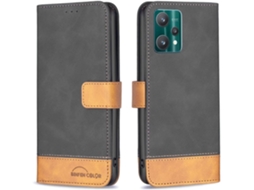 Capa Fólio Smartphone Slots Proteção para Oppo Realme 9 Pro HONGWE. Magnética
