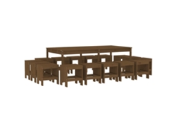 Garden Dining Set, Garden Dining Sets Vidaxl Marrom Madeira De Pinho (n/a)