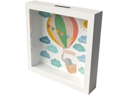 Cofrinho Em Formato De Balão De Ar Quente Para Guardar Dinheiro Porta Retratos Transparente 3d, Gokoco