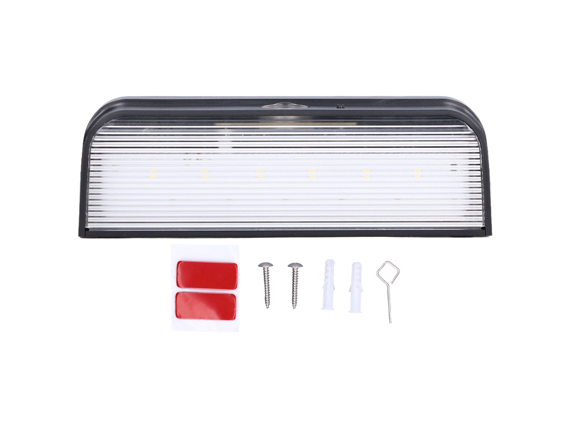 Lâmpada de Parede Led Solar Controle de Luz Ip65 Prova D'água Sensor Externa Instalação Fácil