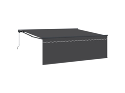Conjunto 1 Toldo Retrátil Vidaxl Antracite Poliéster (400 × 300 Cm)