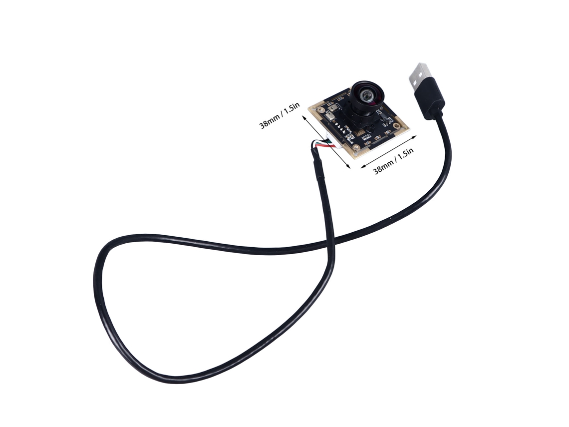 Módulo Câmara Usb Colorida 2mp 130° Com Microfone