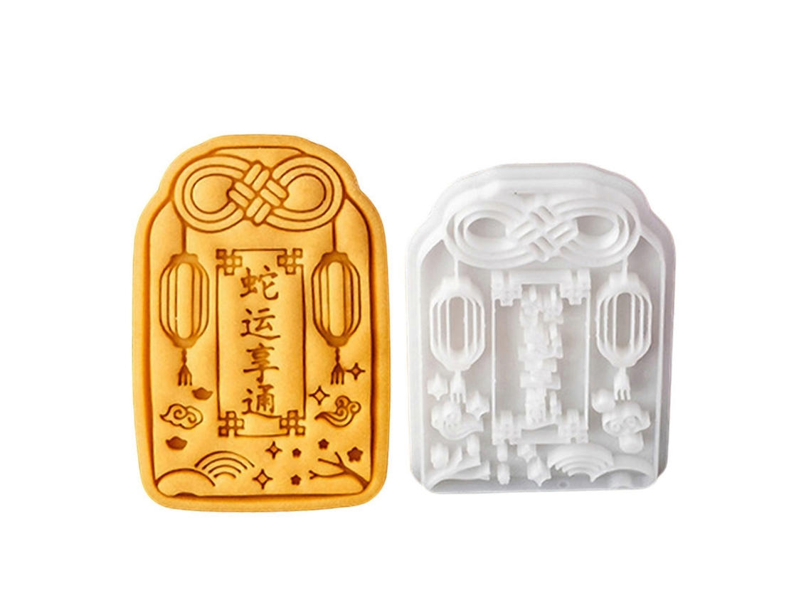 A Sorte Da Cobra Está Prosperando. Molde De Plástico Para Cortar Biscoitos De Fondant Com Tema De Cobra Para O Ano Novo. Fácil De Usar Para Assar Bisc