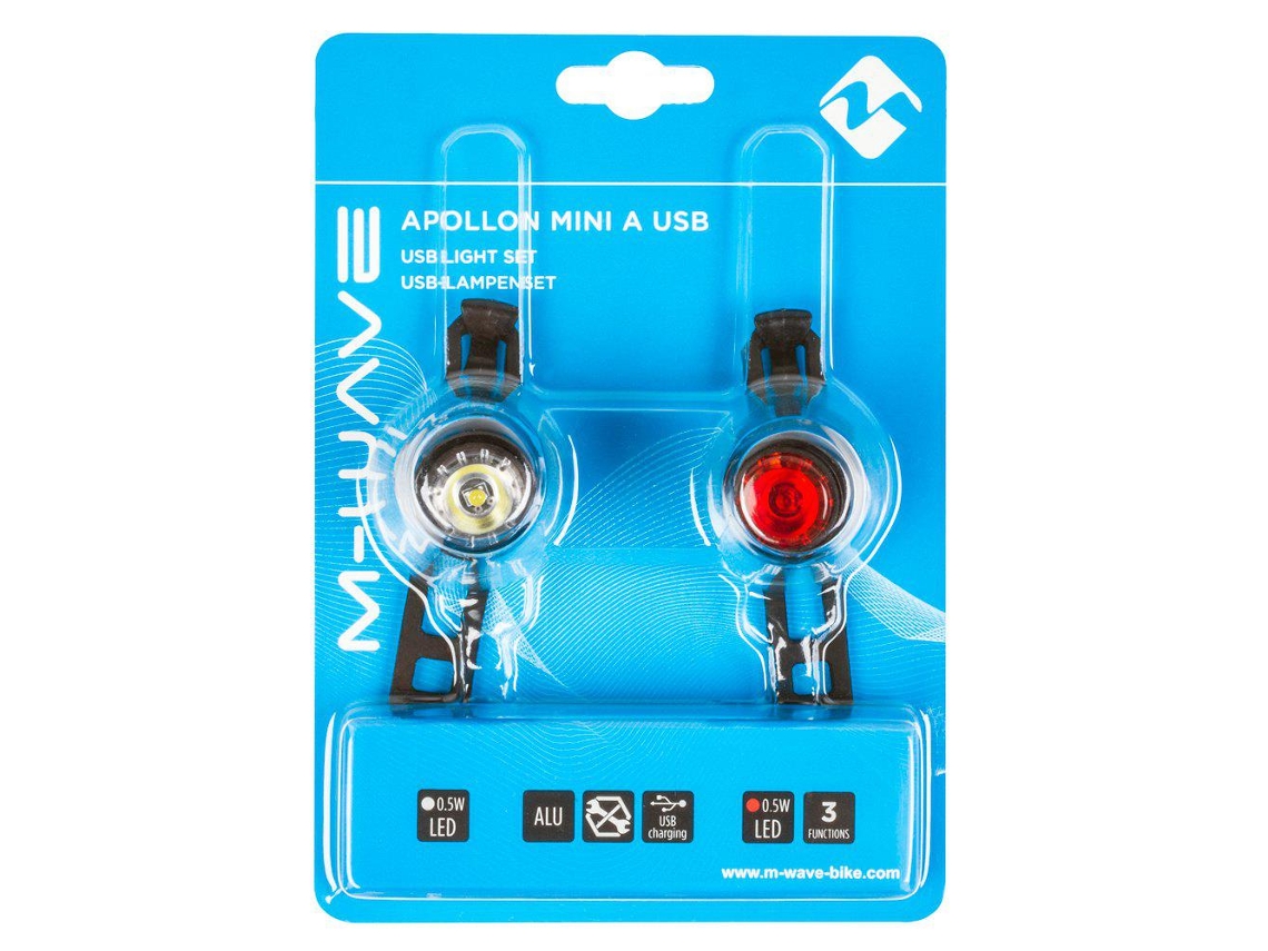 M-Wave Set Luzes Apollon Mini a Usb