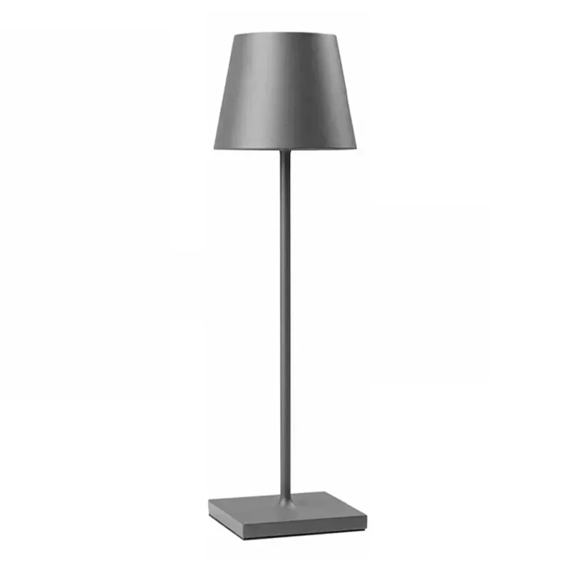 Luminária de Mesa Led , Luminária de Mesa Portátil MDUG (cinza)
