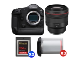 Eos R1 + Rf 85mm F/1.2 L Usm + 2 Sandisk 256gb Extreme Pro Cfexpress Type B + 3 Canon Lp e19 + Ebook “20 Dicas para Fotos Que Impressionam” CANON