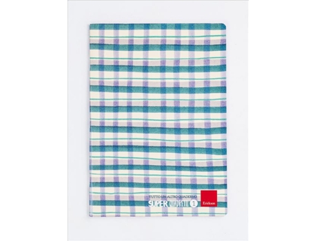 Caderno e bloco ERICKSON Super Quadretti 1 A4 76 folhas Azul Verde Branco