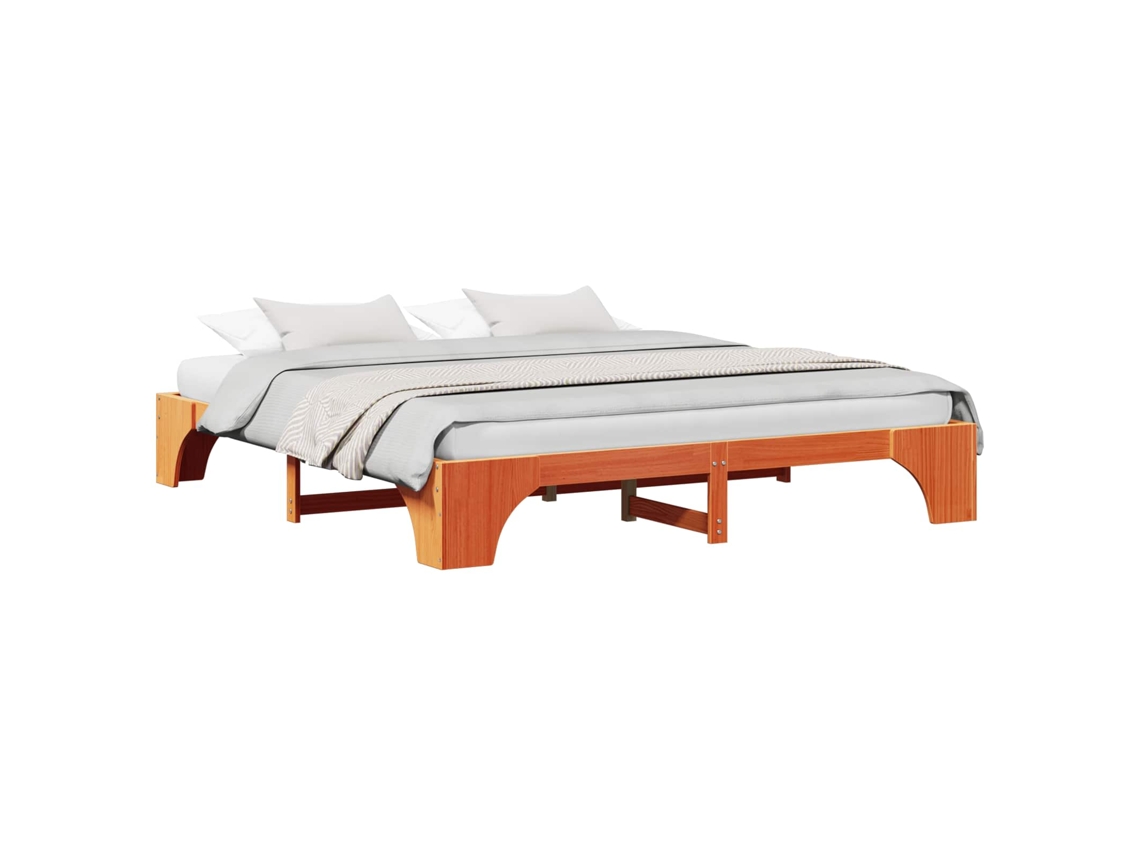 Estrutura da Cama Marrom Cera 180 X 200 Cm MAISON EXCLUSIVE