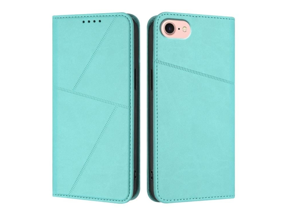 Capa De Couro Fosco Para Iphone 16e - Flip Magnético