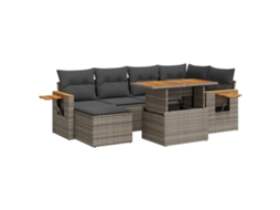 Garden Sofa Set, Garden Sofa Sets Vidaxl Cinzeto Rattan / Vime (n/a)