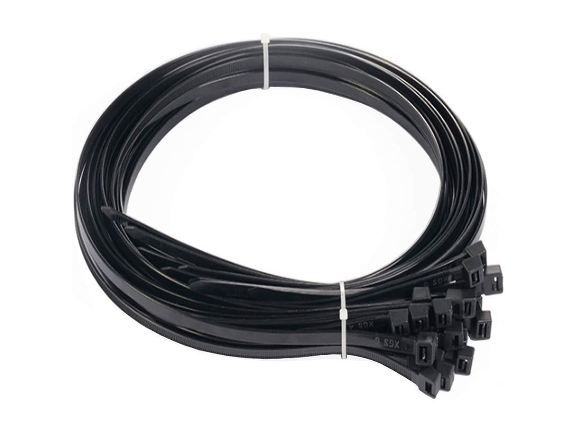 Cabelos de Fixação Longos 50cm Preto 60un Resistente 54kg a Prova de Uv Nylon Industrial