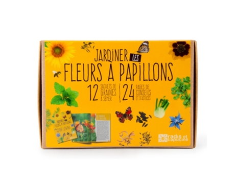 Butterfly Flower Seed Box RADIS ET CAPUCINE (Idade minima recomendada: 4 anos)