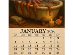 Calendário De Parede| Tuboctopus Mensal 2026- Planejamento Familiar De Janeiro A Dezembro- Ideal Para O