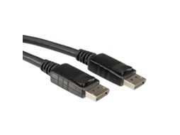 Cabo de Dados ROLINE (Macho/Macho - DisplayPort - 1 m - Preto)