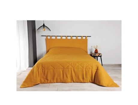 Cabeceira com Pernas em 100% Linho Cobre 160X70 Cm LINDER