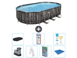 Bestway Piscina Bestway Power Steel Oval - 610x366x122 Cm - 8-peças S594