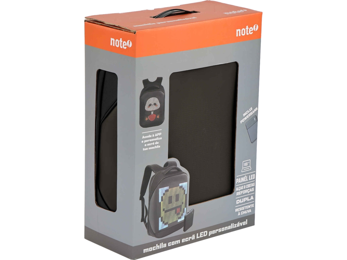 Mochila Led Com Powerbank NOTE!