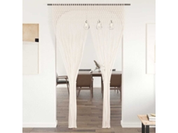 Vidaxl Cortina Macramé 140x240 Cm Algodão