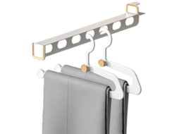 Suporte para Roupas de Closet Varão de Guarda-Roupa Ajustável Telescópico NEVEANCE