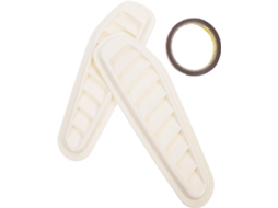 Adesivo De Entrada De Ar Para Capô Branco, Fácil De Aplicar, Criativo E Elegante.
