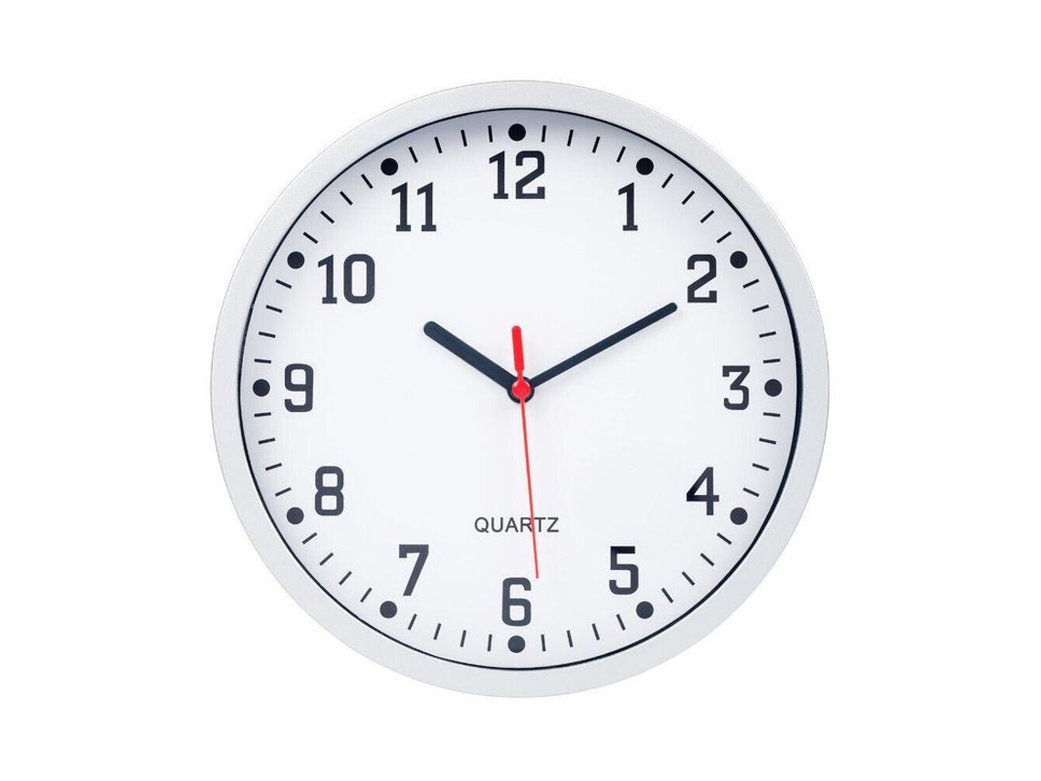 2026-reloj De Pared Vintage Grande Redondo Moderno Cocina Dormitorio Quartz Plata 22.5cm
